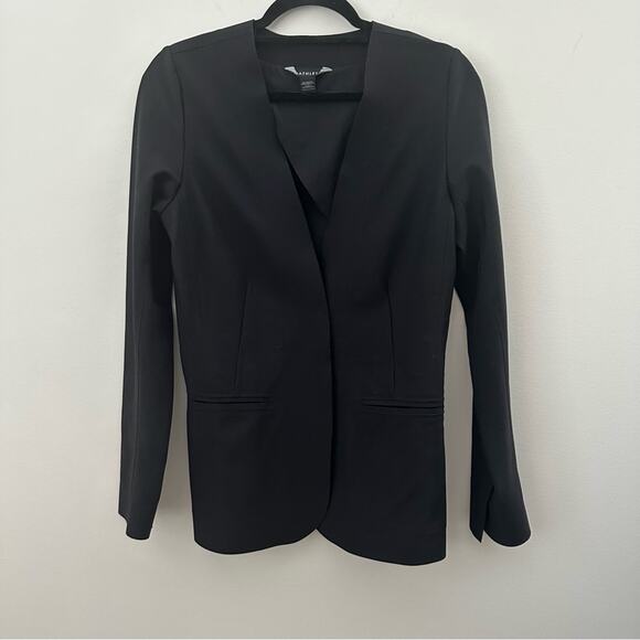 Athleta Women's Tailored Stretch Blazer Black Size 6 - Picture 1 of 7